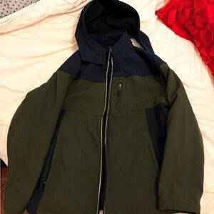 Men's Olive and Navy Performance Jacket